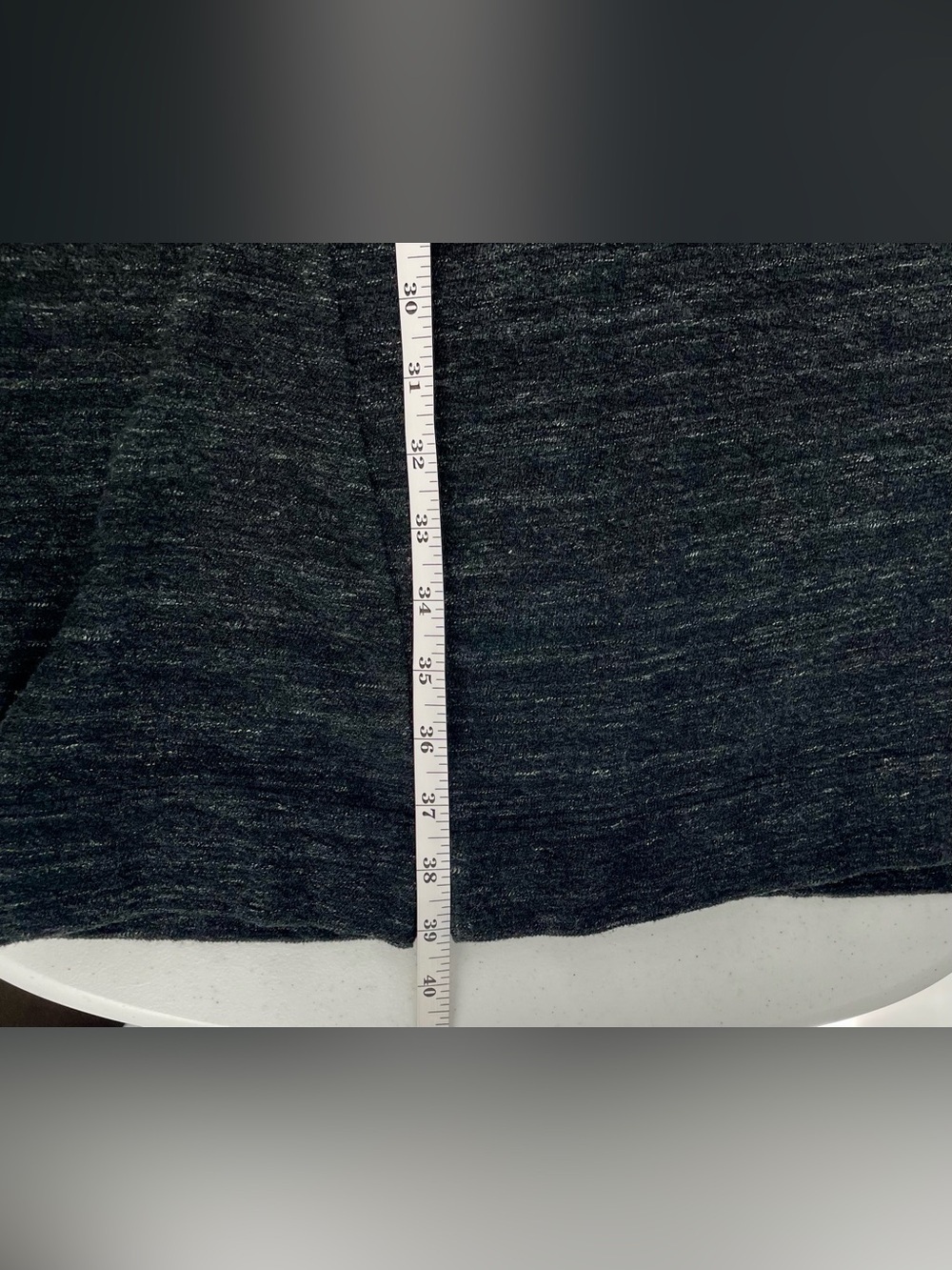Pure Jill Black Grey Heathered Pockets Short Sleeve Tee Shirt Dress Cover Up - Picture 10 of 10